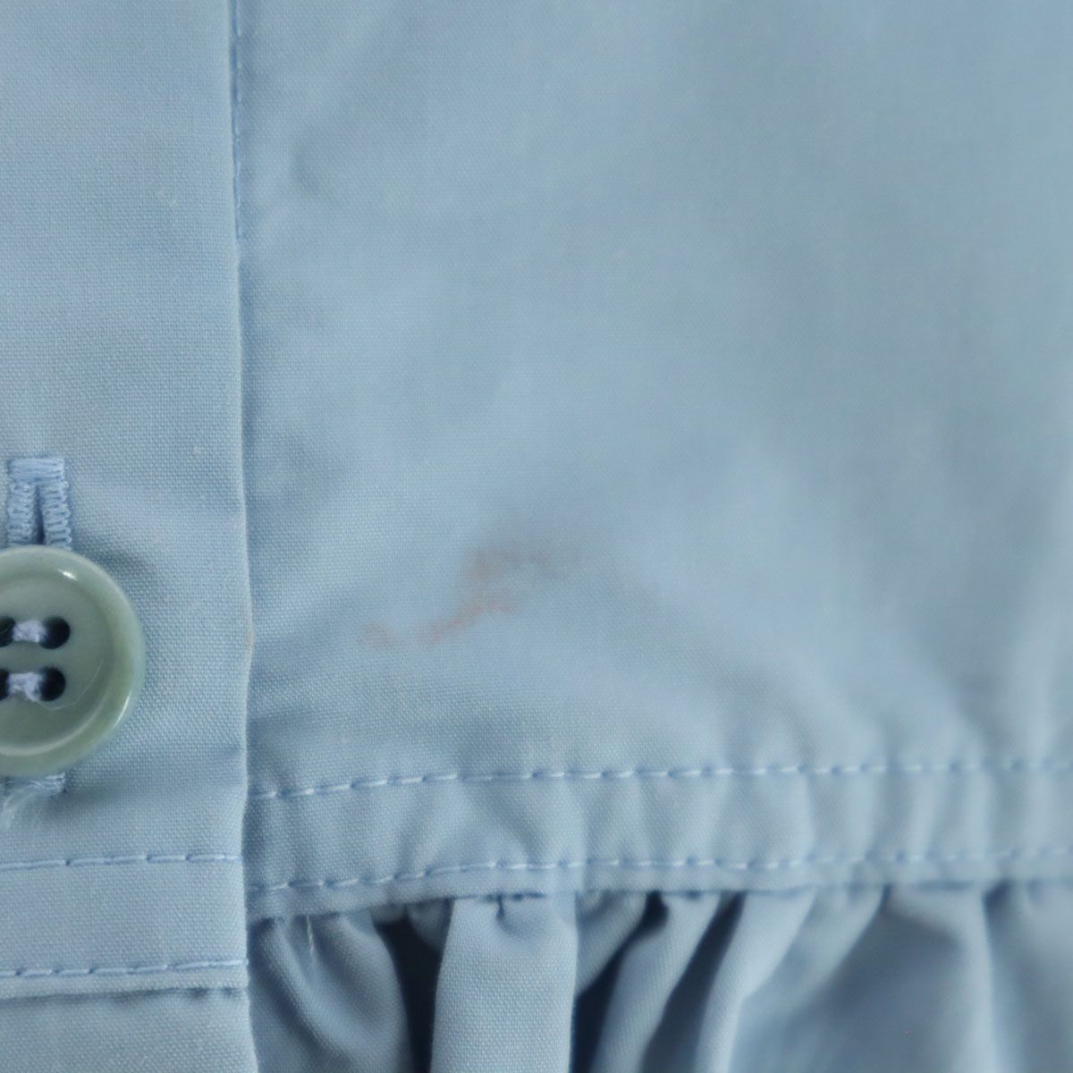 美品 SIIILON シーロン 21AW 日本製 長袖 ブラウス F ブルー SLAW21B01  