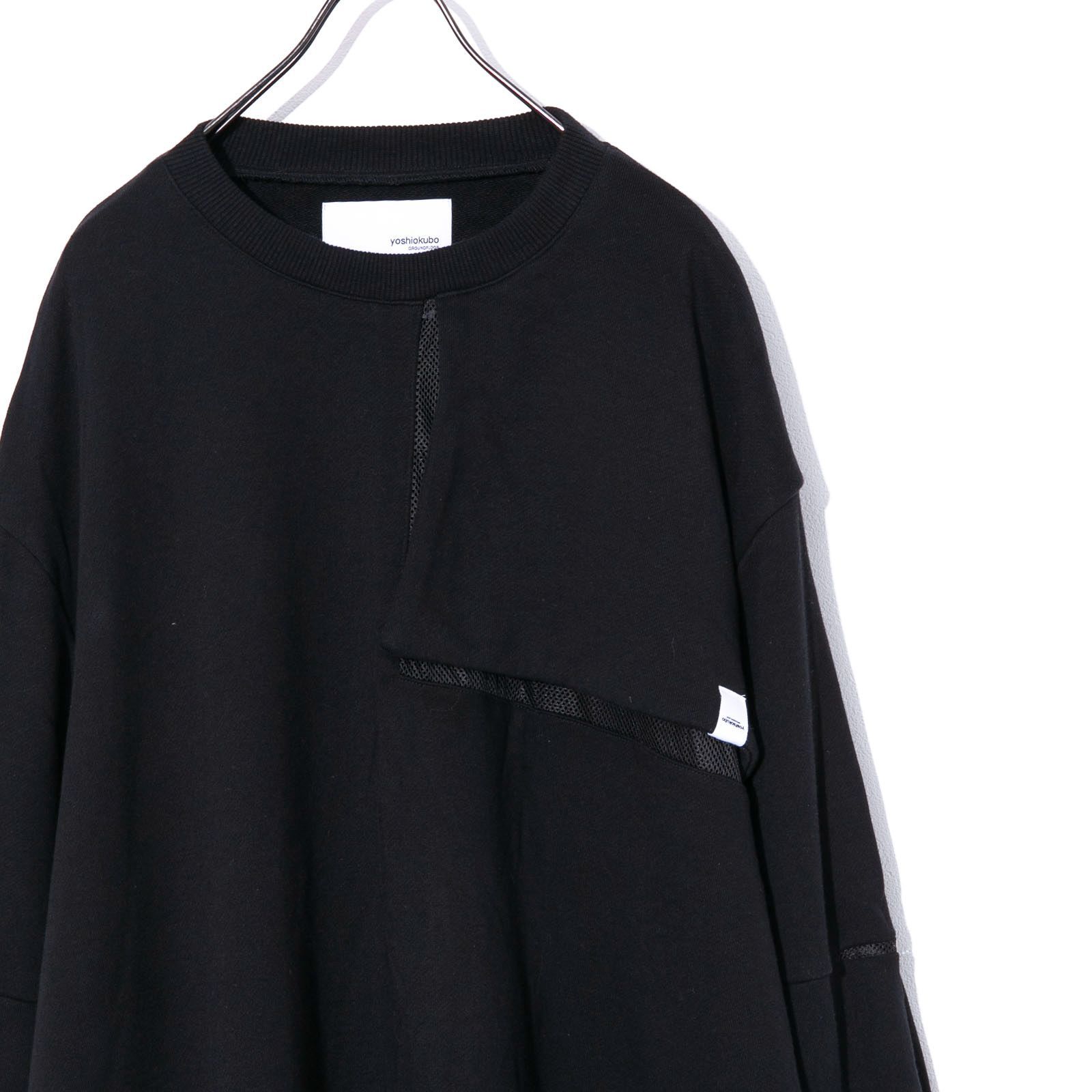 yoshio kubo ヨシオクボ スウェット YKS24801MOTION MESH SWEAT TOP 
