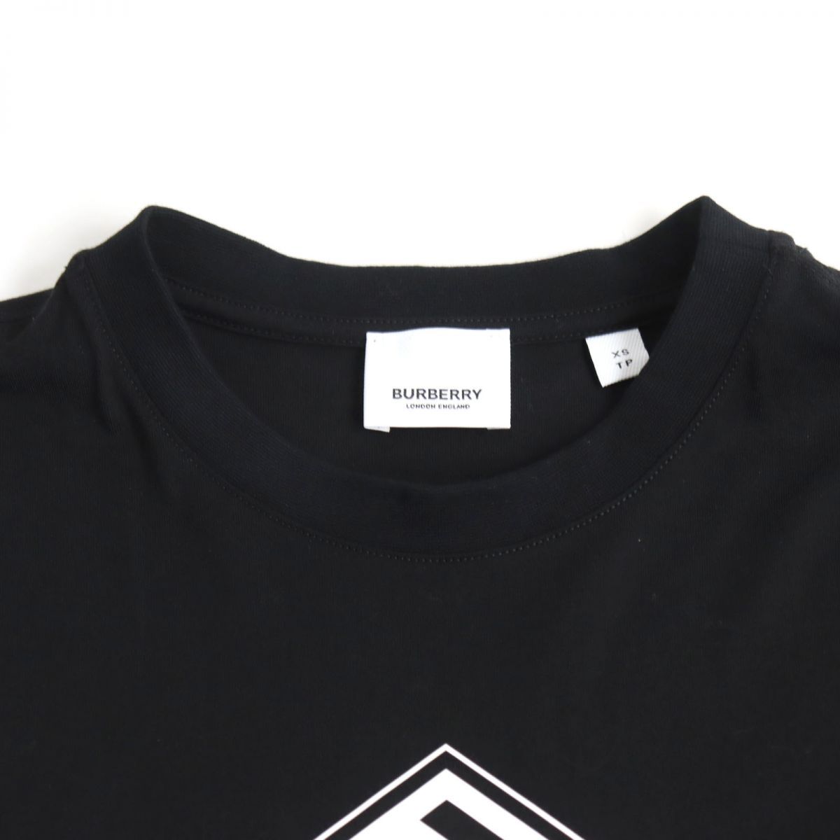 BURBERRY LONDON ENGLAND Tシャツ カットソー 半袖 はねる 黒 