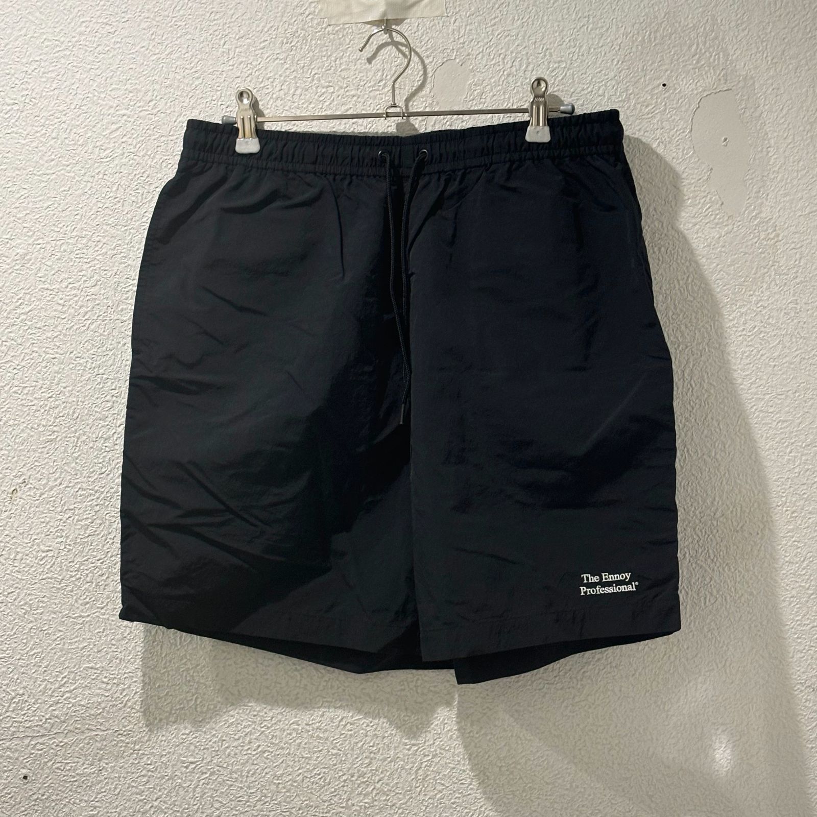 SIZE M ENNOY Nylon Shorts BLACK