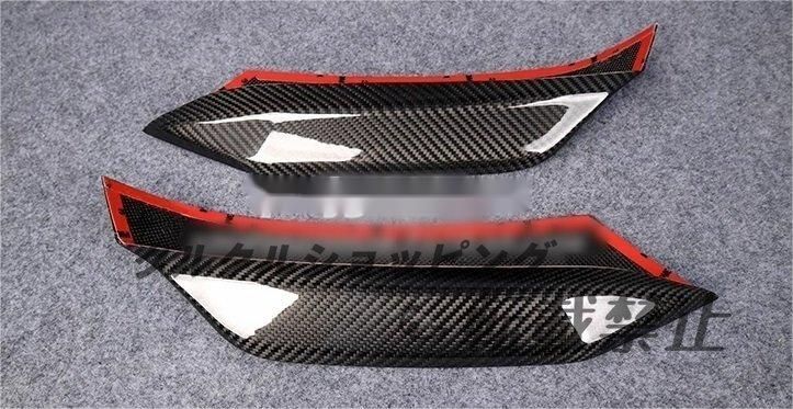 2014-2019 BMW M3 M4 F80 F82 イプ ドライカーボン製 フロントバンパー スプリッター エプロンフラップ リップスポイラー 2個左右セット