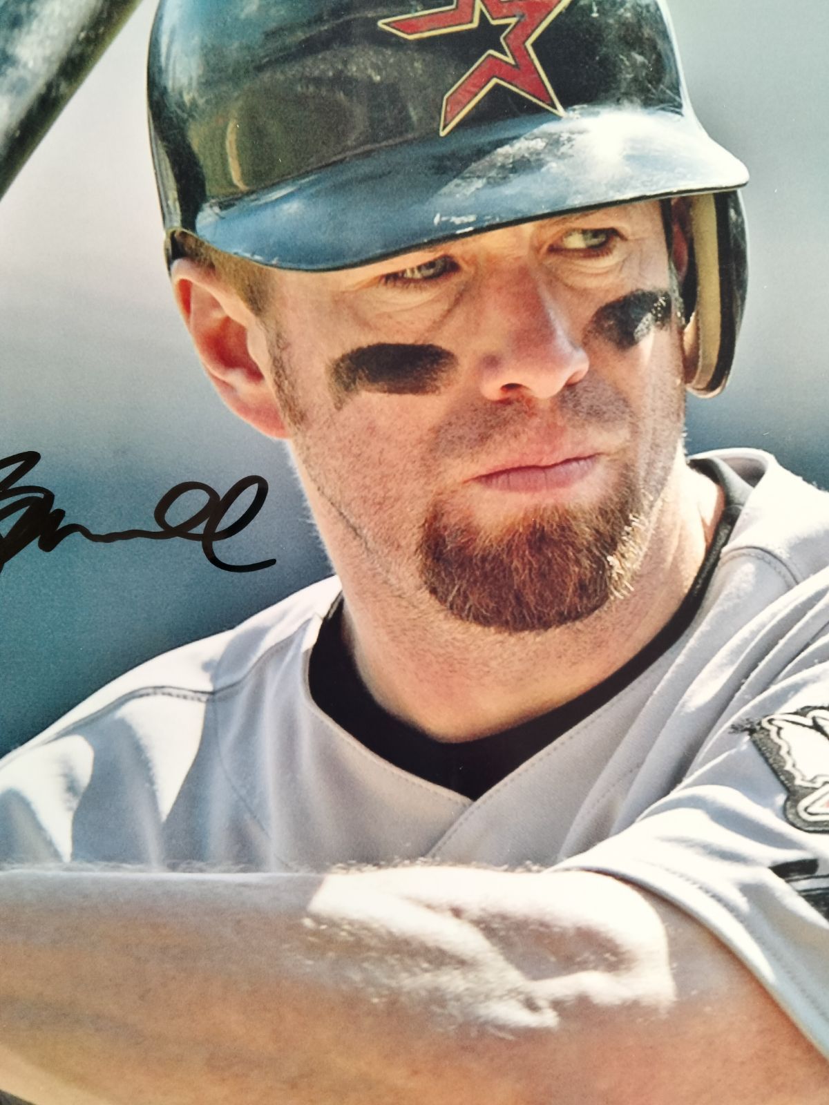 ジェフ・パグウェル直筆サイン入り超 特大写真…Jeff Bagwell…アメリカ