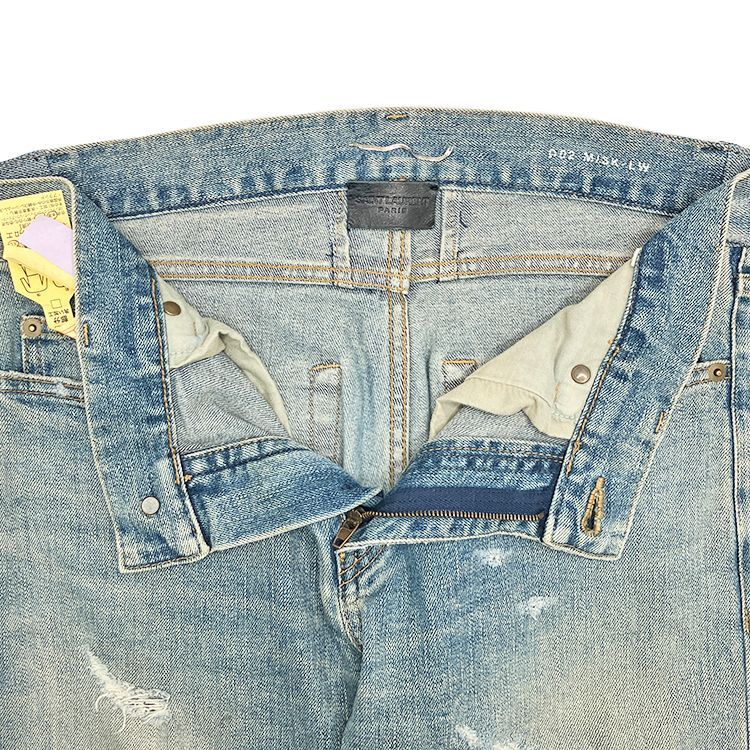 saint laurent paris 2015 デストロイクラッシュ　デニム Saint Laurent Paris サンローラン YSL 15AW デストロイ