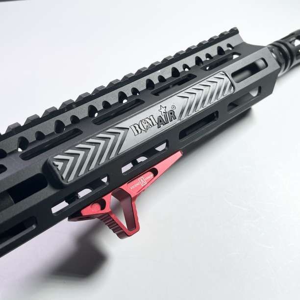 合金製 エアガンハンドストップ M-LOK,KEYMOD対応 赤レッド - その他