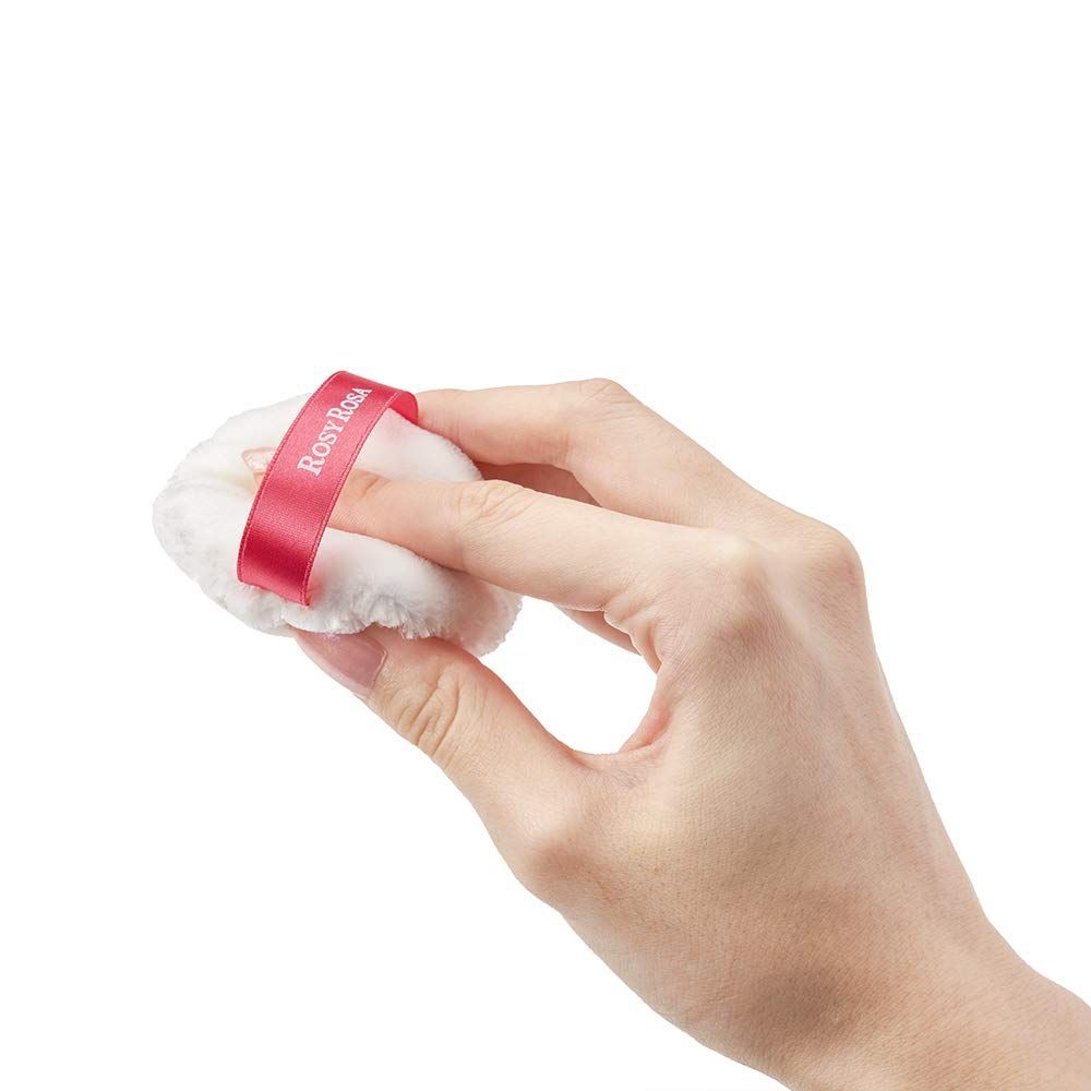  1 x 円形 ビロードタッチパフ2 P ロージーローザ スポンジ メイク道具 化粧小物