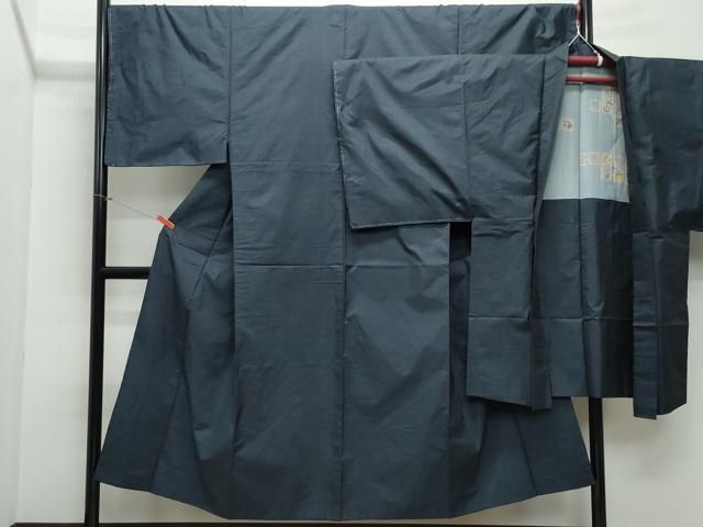 平和屋着物●男性 本場大島紬 アンサンブル 100亀甲 総詰め 正絹 CAAX0962vf