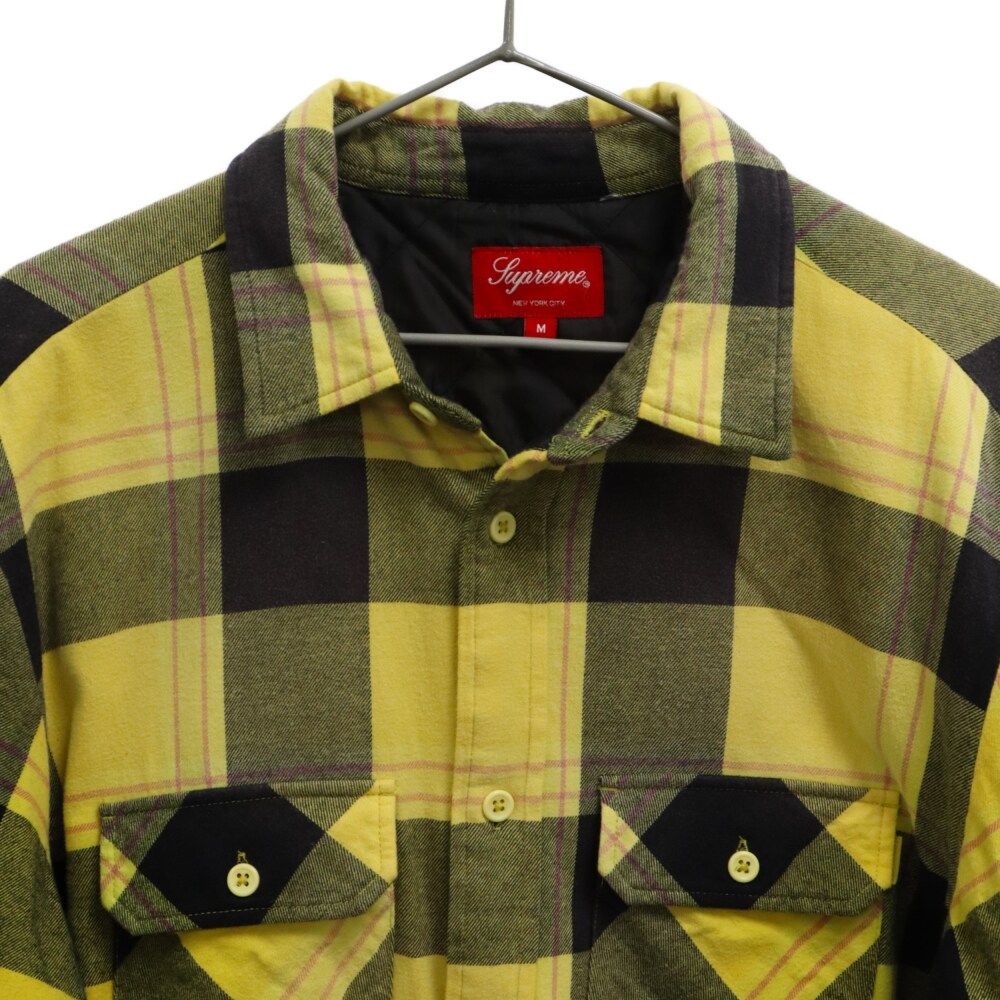 Supreme 17AW チェックシャツ Lサイズ　イエロー Supreme 'Tartan Flannel Shirt'タータンチェック フランネルシャツ