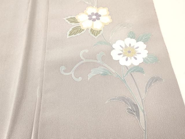 平和屋着物□訪問着 作家物 駒刺繍 草花文 暈し染め 金銀