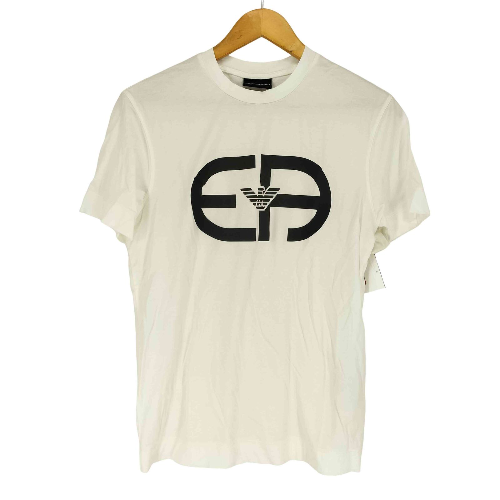 国内発送【EMPORIO ARMANI】ロゴ プリント クルーネック Tシャツ エンポリオアルマーニ EMPORIO ARMANI フロントロゴプリント