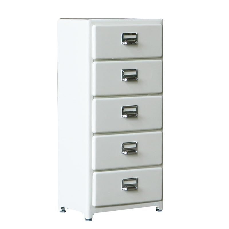 100-135IV 奥行300mm 幅400mm 高さ890mm 家具 収納棚 キャビネット 角がなく人当たりの柔らかい5段チェスト アイボリー チェスト 5ドロワーズ ダルトン Dulton
