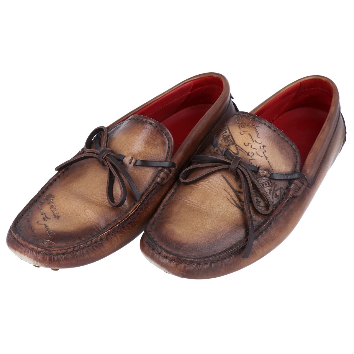 BERLUTI】ベルルッティ ドライビングシューズ カリグラフィ レザー