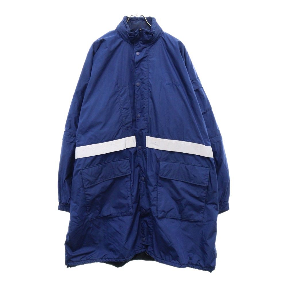 BALENCIAGA (バレンシアガ) 18AW Padded Lining Parka パデッド ライニング パーカー  オーバーサイズランニングオーバージャケット 533898 TYD33 ネイビー - メルカリ