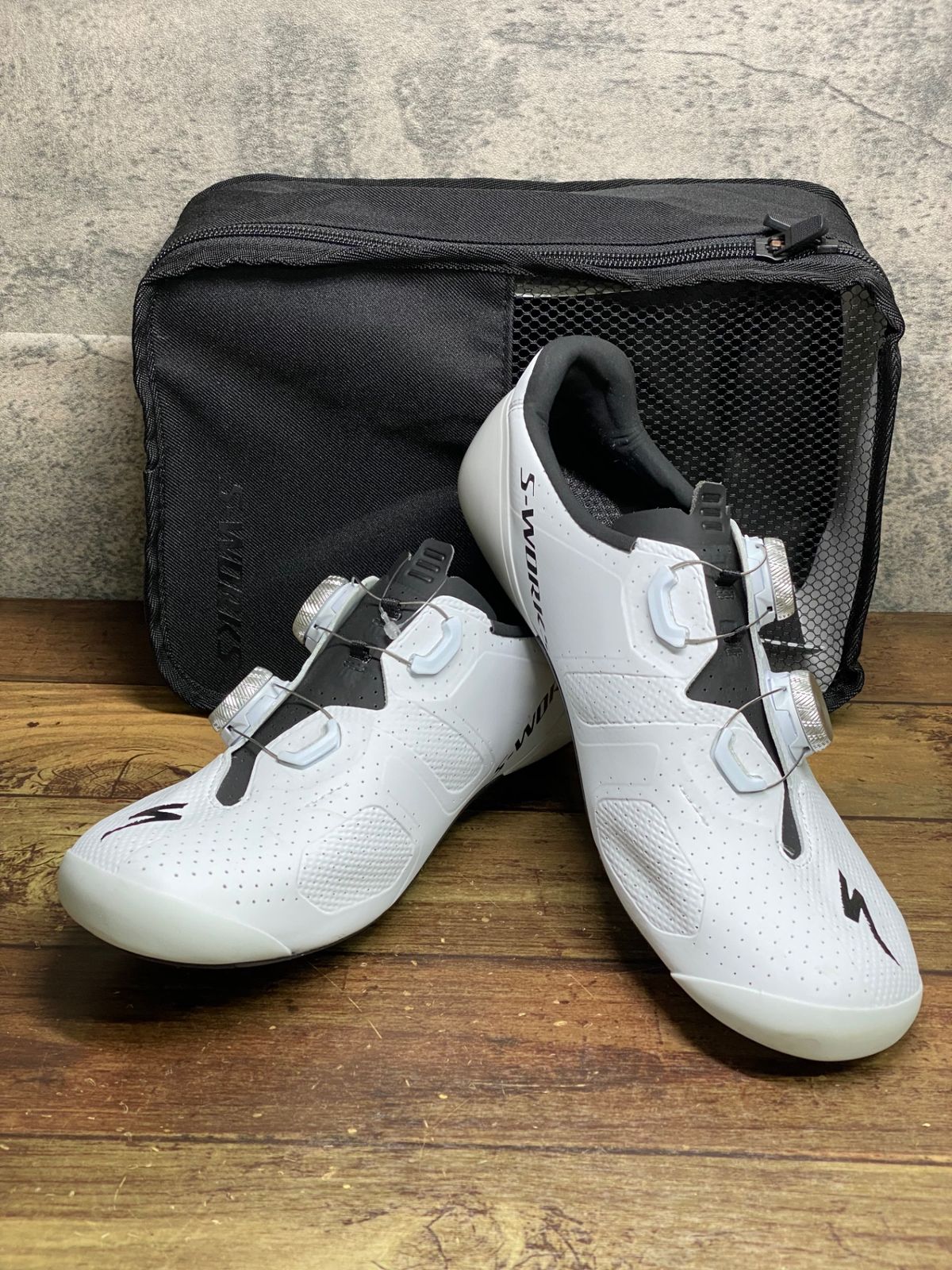 JM395 スペシャライズド SPECIALIZED エスワークス S-WORKS トーチ TORCH RD ビンディングシューズ 白 TEAM EU39.5 SPD-SL