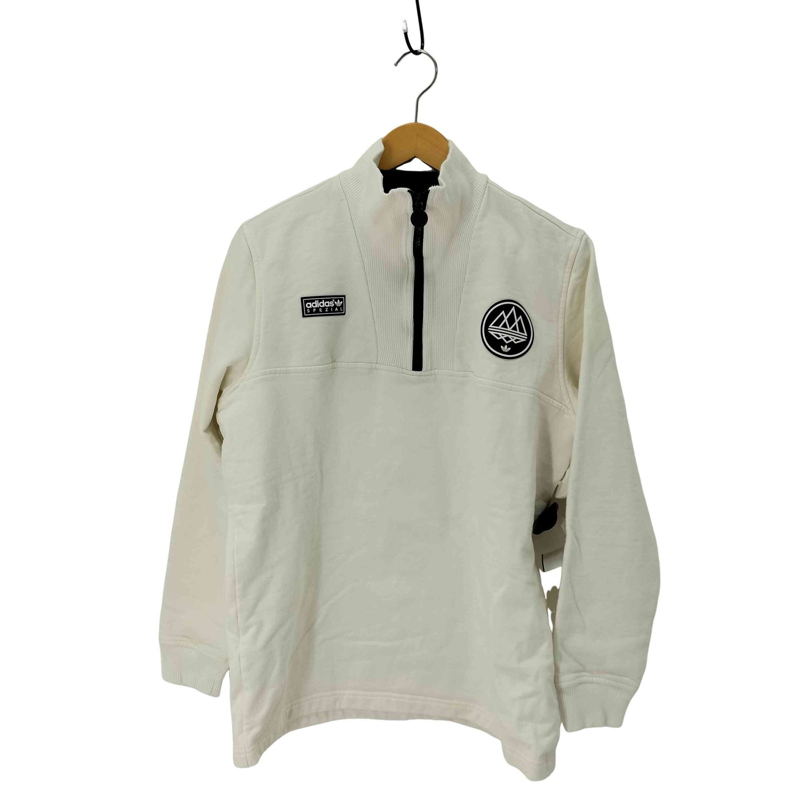 アディダスオリジナルス adidas Originals White BELLSHILL HALF ZIP ハーフジップスウェット メンズ import：XL 