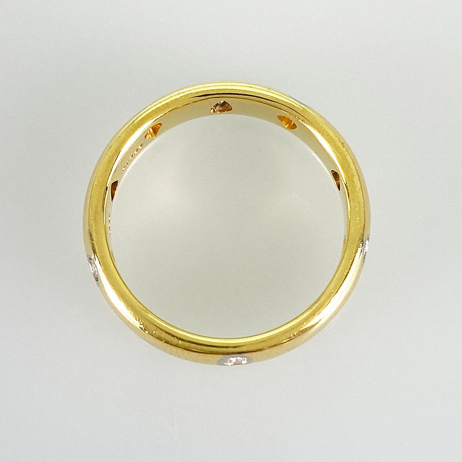 ティファニー TIFFANY&Co. ドッツ K18YG ダイヤモンド 10号(50) リング  