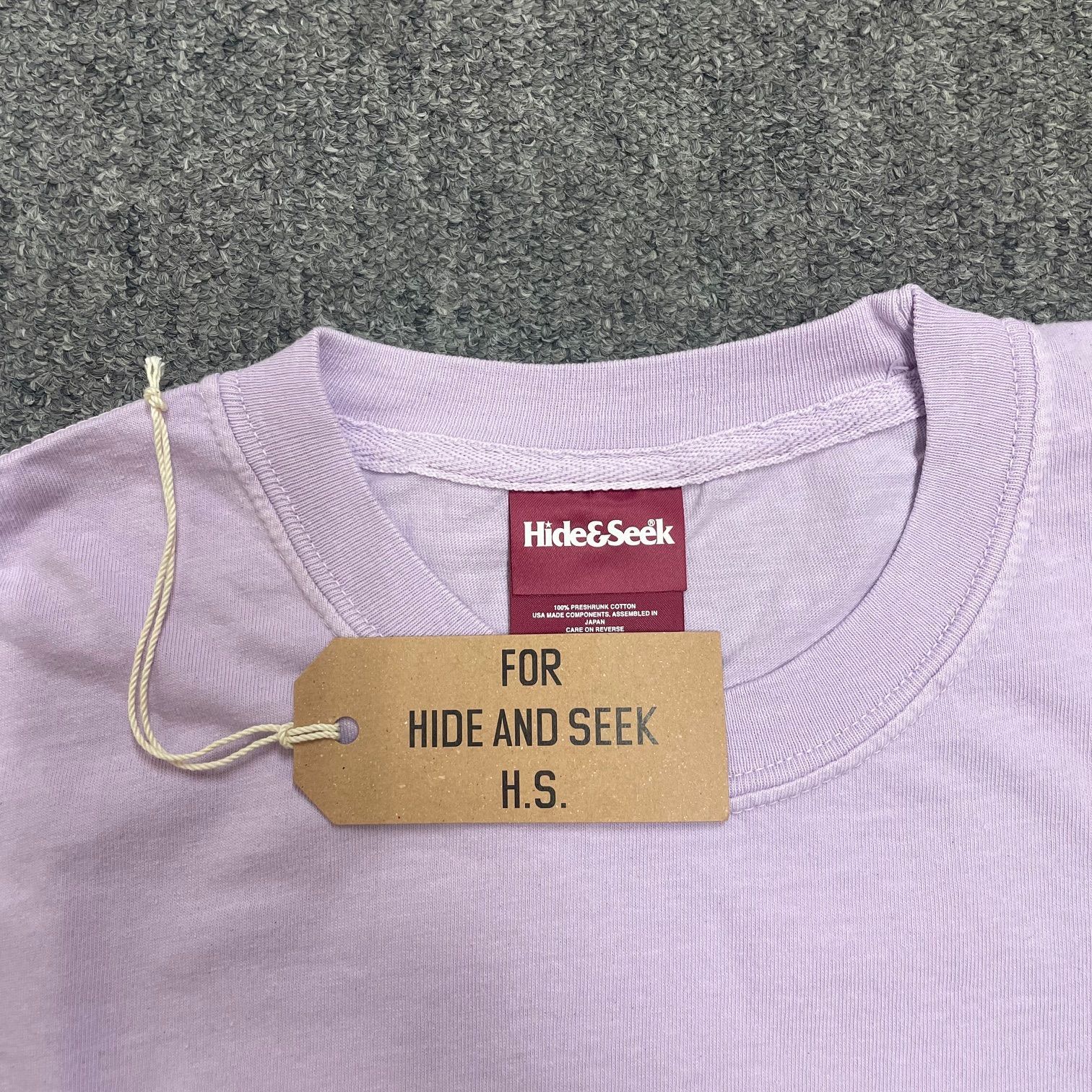 hideandseek carservice ロンT パープル XL 新品 【公式通販】