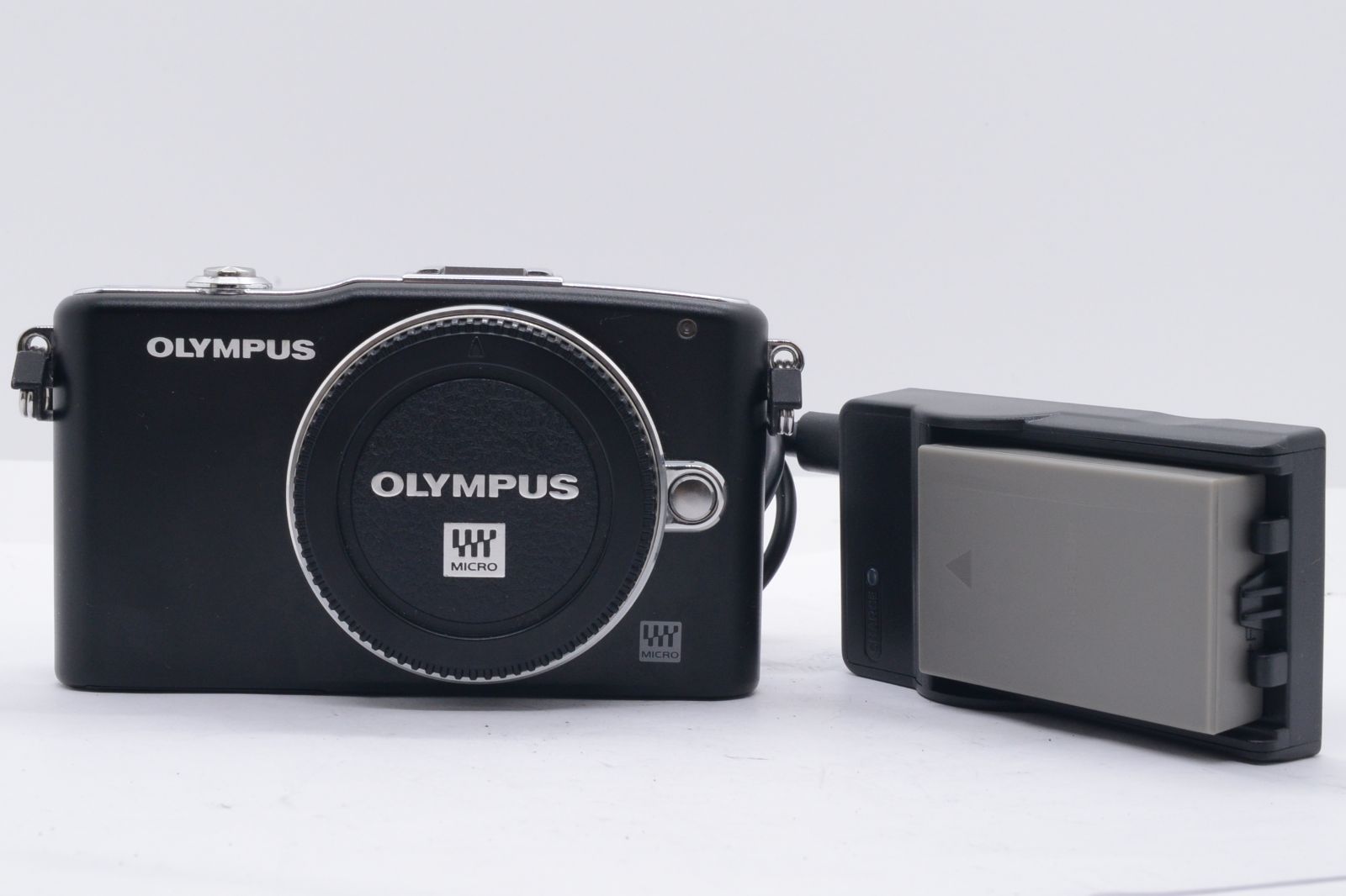 美品 OLYMPUS PEN Mini E-PM1 公式 シャッター回数963回 ブラック METN0001