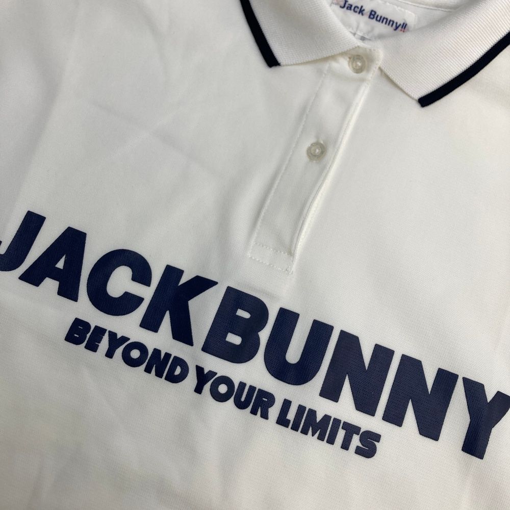 JACK BUNNY ロゴプリント ポロシャツ サイズ1 サイズ：1 JACK BUNNY ジャックバニー 半袖ポロシャツ ロゴプリント