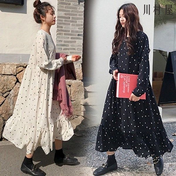 ワンピース ロングワンピース 長袖 きれいめ 秋冬 韓国風 7412 ワンピース ロングワンピース 長袖 きれいめ 秋冬 韓国風 7412