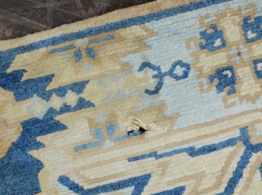 蔵A4876L 古い緞通