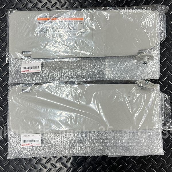 トヨタ 純正 200 系 ハイエース スーパー GL サンバイザー フロント バイザー 左右 セット 検 パーツ 内装 レストア グレー ヘッド ライト T576