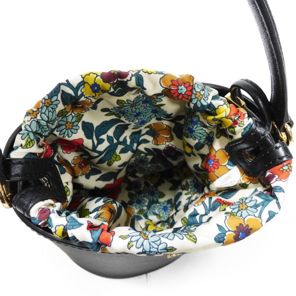 Tory Burch トリーバーチ ロビンソン ミニ バケット バッグ フラワー