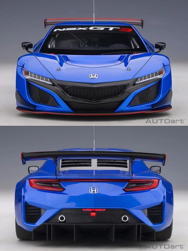 新品 AUTOart 1/18 ホンダ NSX GT3 2018 ハイパー・ブルー 完成