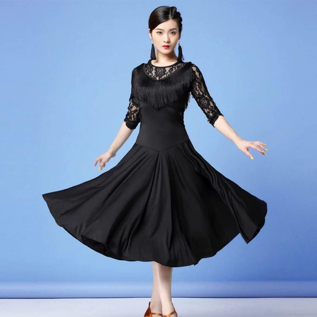 ラテン向け練習着♪フィット感抜群のダンス練習着！ワンピースタイプ