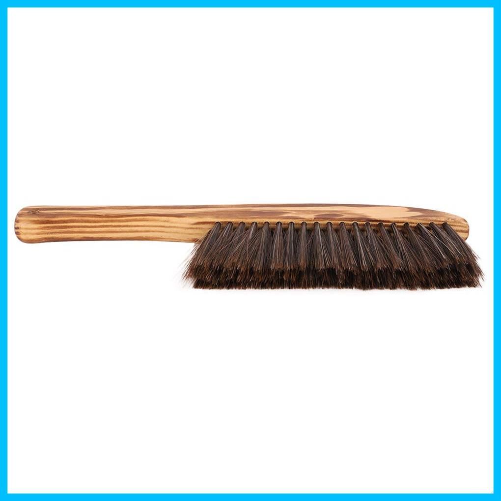 馬毛 静電気除去 はたき ハンドブラシ ブラシ テーブルブラシ 家具 ブラシ 布団 ほこり取り 除塵 掃除用具 掃除 家庭用 AfinderJP 生活雑貨