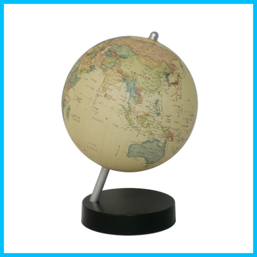  【新着商品】13-CTWP-K 手貼りの日本製 球径13cm アンティーク 地球儀/行政図 昭和カートン 知育玩具
