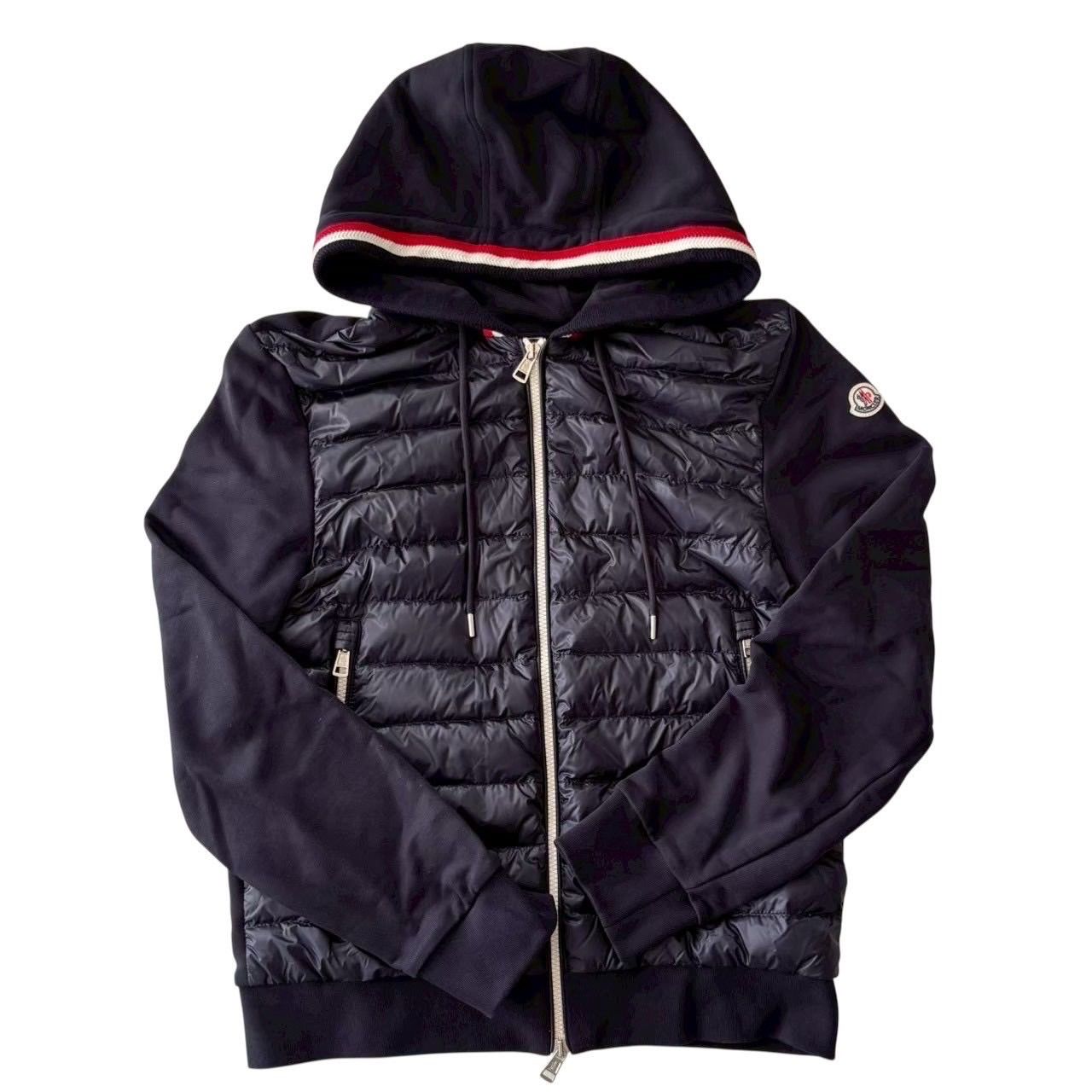 Moncler MAGLIA CARDIGAN ネイビー パーカー 中古・古着通販】MONCLER (モンクレール) MAGLIA CARDIGAN ジップ