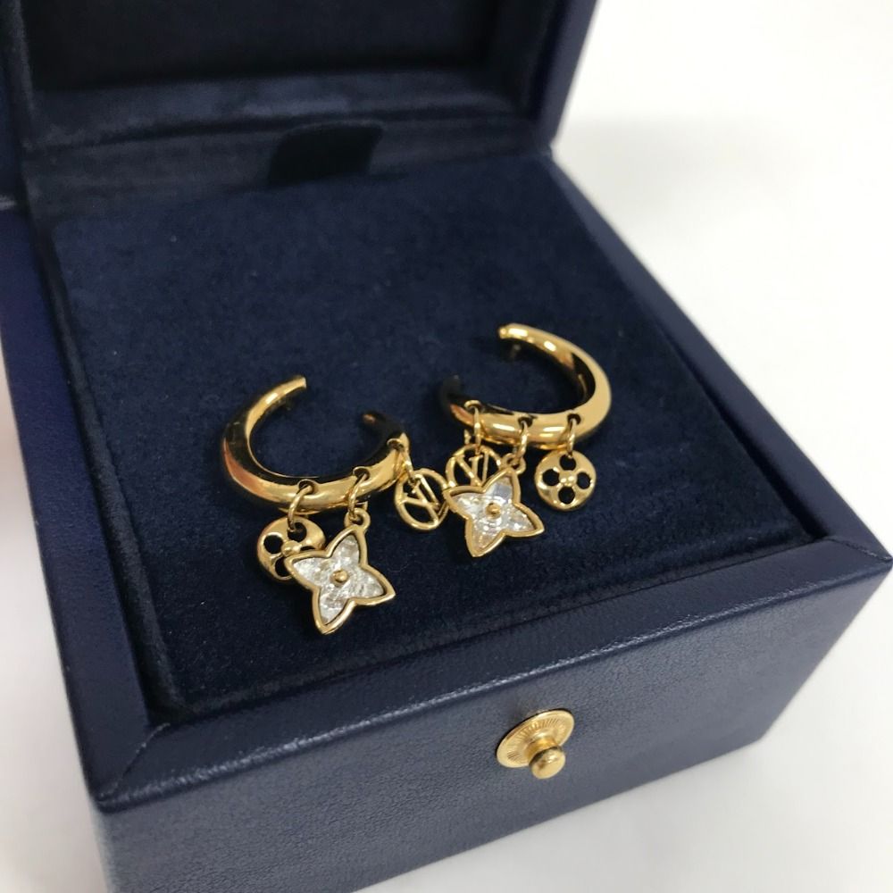 美品  ルイヴィトン ブックル ドレイユ ブルーミング ピアス ルイ・ヴィトンイヤリング M68376 ブックル ドレイユ