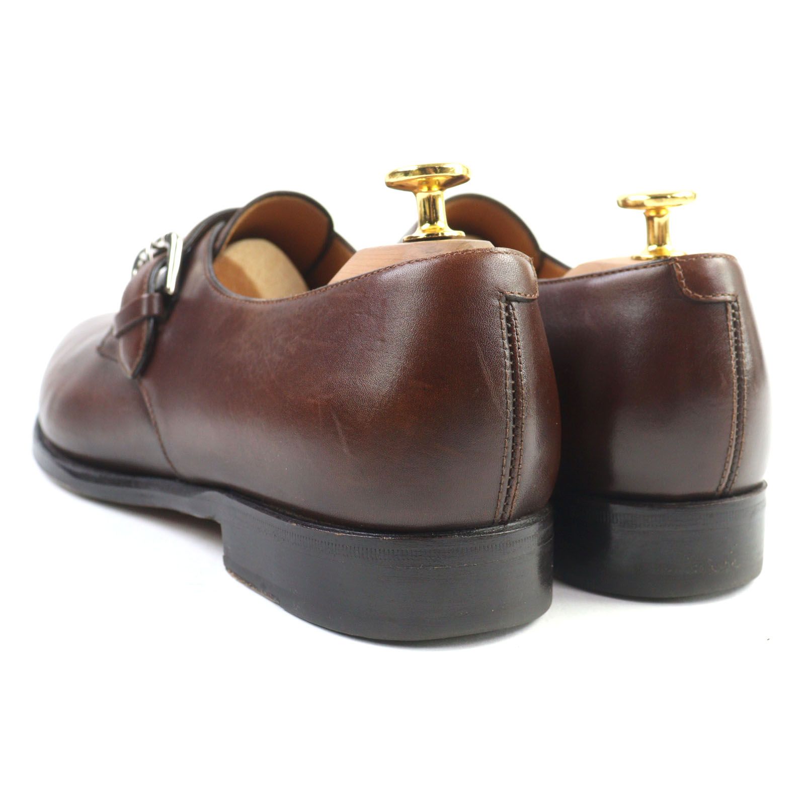 【美品】ラルフローレンブラウンレザーブーツ　イタリア製　最上位パープルレーベル ドンドン見直し】美品○RALPH LAURENPURPLE LABEL ラルフ