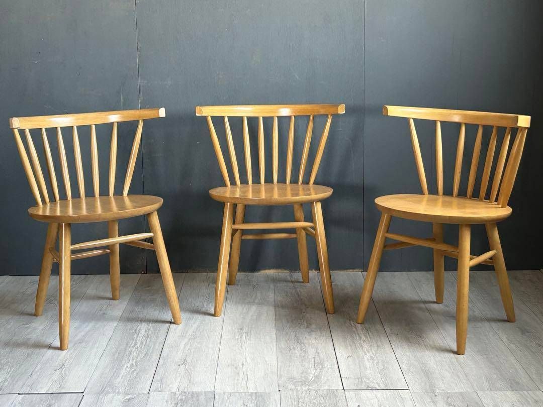 ①cherry 桜屋工業　ウィンザーチェア　アームチェア　オークレイチェア　nZ ④cherry 桜屋工業 ウィンザーチェア アームチェア オークレイ