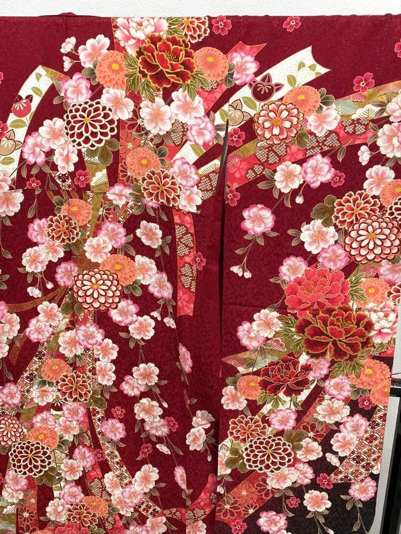 振袖 豪華 金駒 金彩 紋意匠 身丈160cm 撥水加工済 振袖 豪華 銀