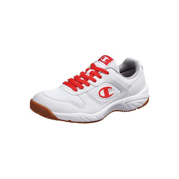 【新品・14営業日以内発送】4963507506351 KD78821 チャンピオンSC100 ホワイト／レッド 25．5cm【沖縄離島販売不可】