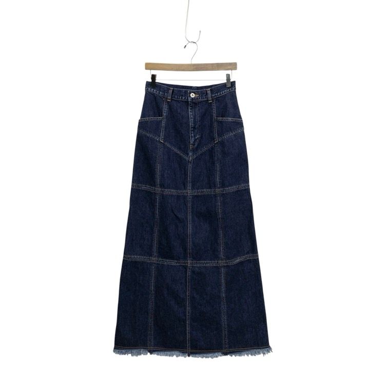 FETICO DENIM SLITMAXISKIRT スカート 2024AW FETICO フェティコ DENIM SLIT MAXI SKIRT 十字スリットデニム