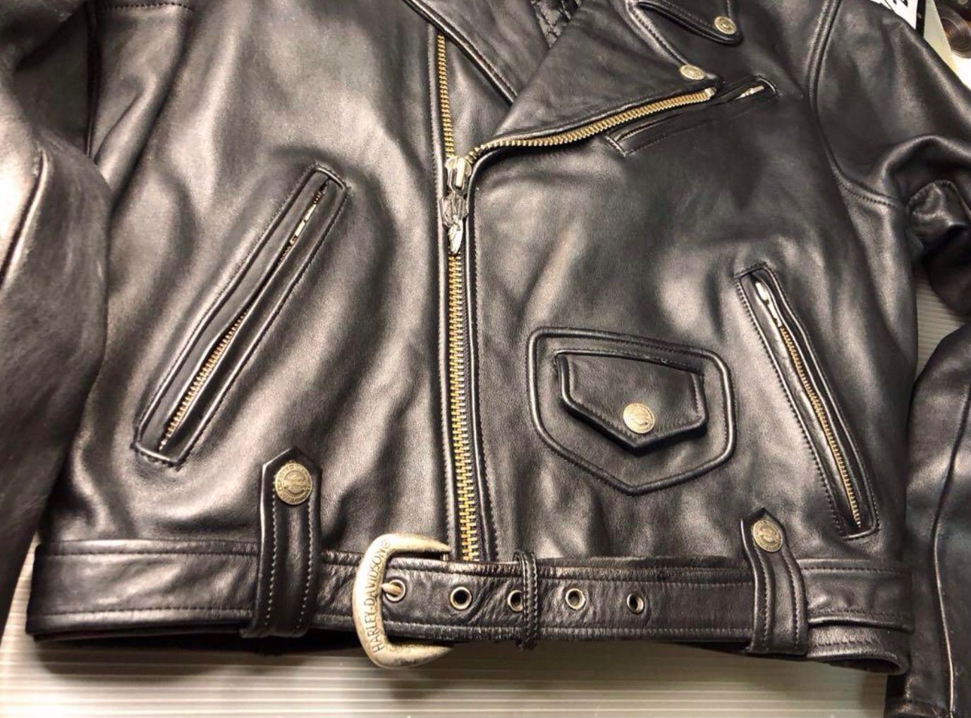 HARLEY DAVIDSON ハーレーダビッドソン 【極美品！エンボスロゴ 