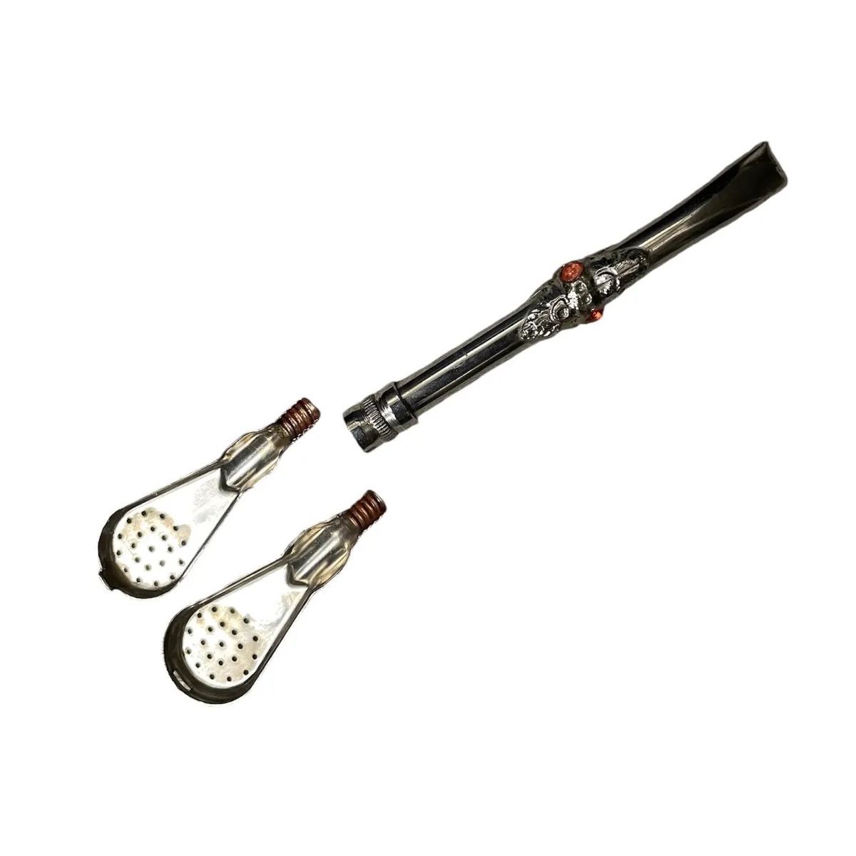 中古食器】ボンビージャ マテ茶用金属ストロー - メルカリ