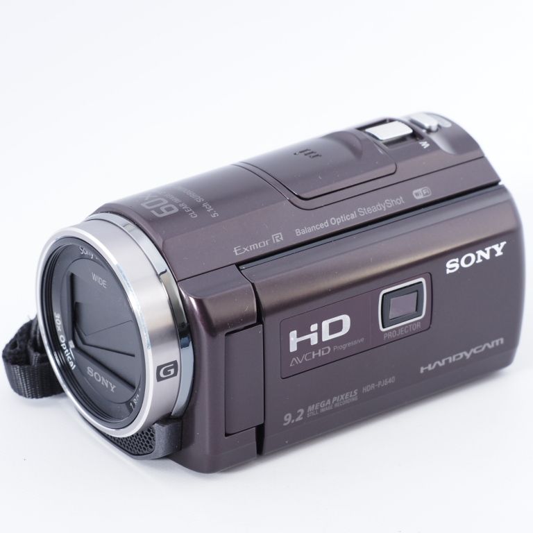 SONY HDR-PJ540(T) ソニー ビデオカメラ ブラウン Wi-Fi体育祭 ...