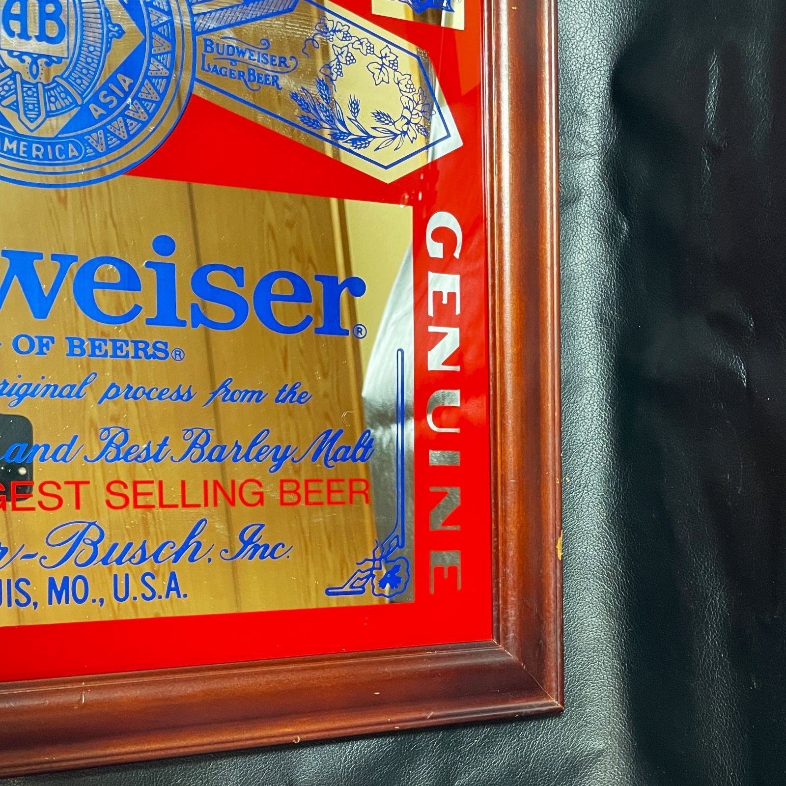 バドワイザー パブミラー アンティーク レトロ 看板 ガレージライフ