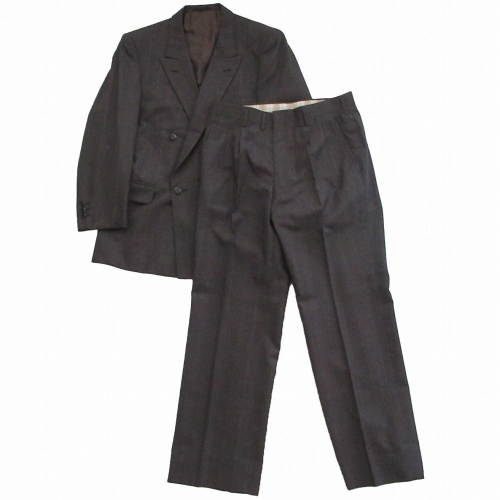LOST特注【vintage】セットアップ ダブルスーツ ダークグレー LOST特注【vintage】セットアップ ダブルスーツ ダークグレー