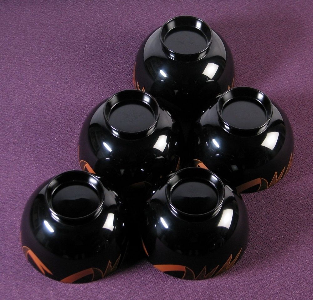 輪島塗吸物椀5客 蒔絵師 稲美 塗師 慶峰 結びのし蒔絵付 幅 11.6cm 共箱|25i048 WWW_IMPECCABLEHEALTHCARESERVICES_COM