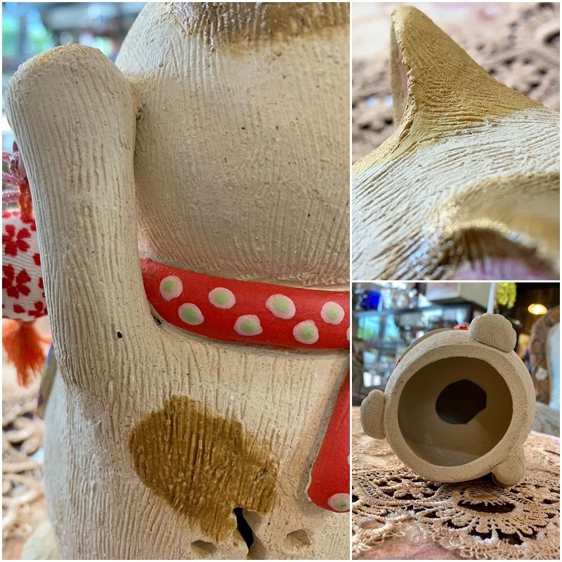 招き猫　縁起物福猫置物飾り物　陶器猫可愛い 楽天市場】【豪華特典2個付き】招き猫 置物 陶器 大 七福神 商売