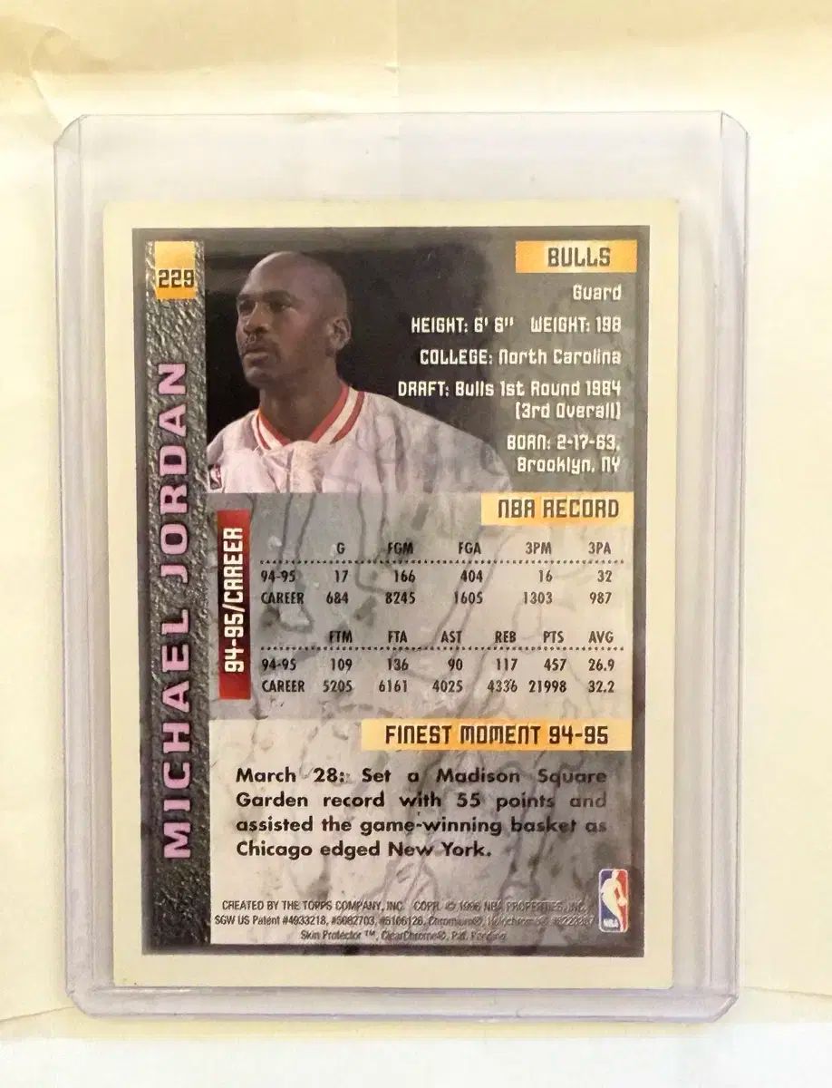 1995 96 TOPPS トップス マイケル ジョーダン