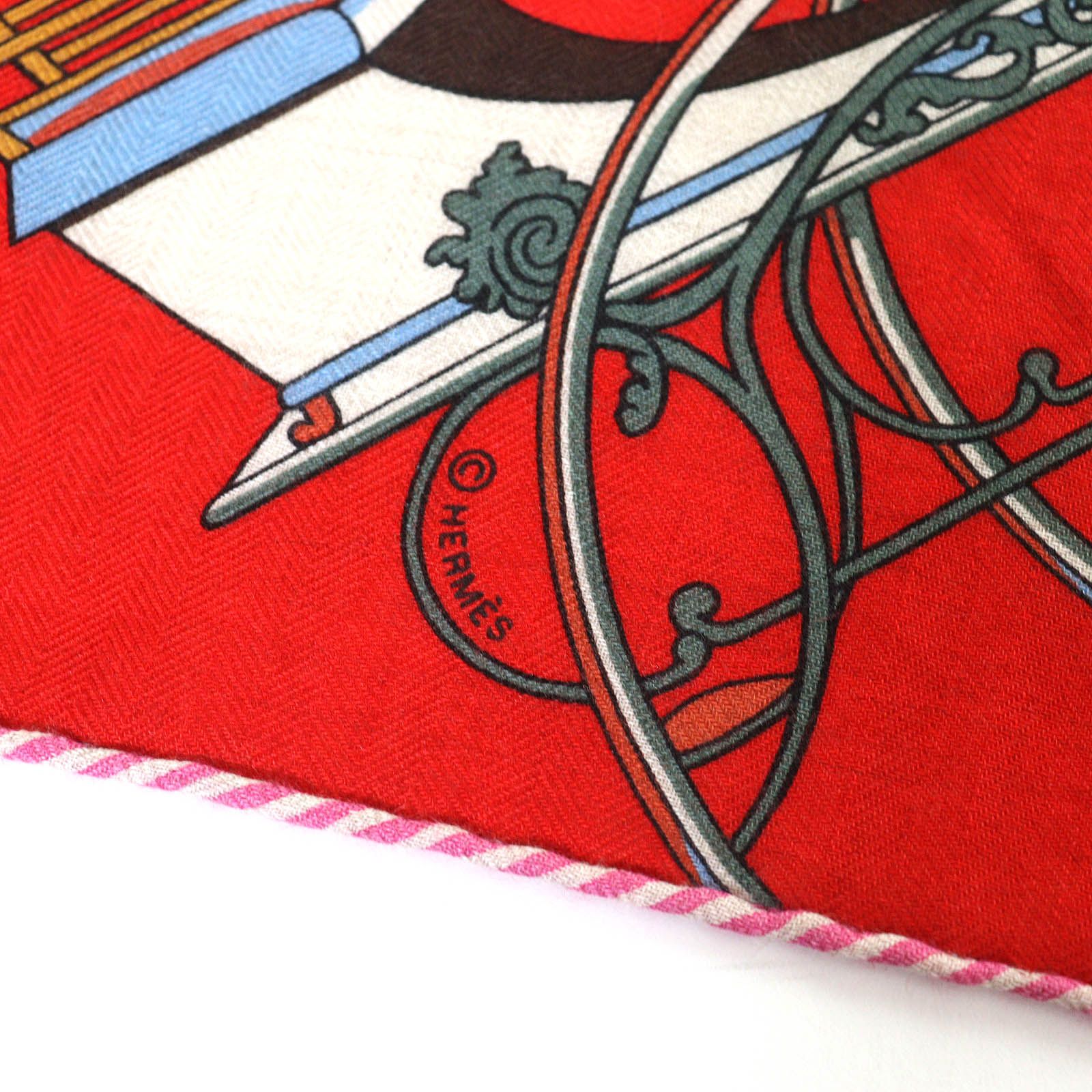 極美品△HERMES エルメス トライアングル ジェアン 折畳み式幌の馬車  