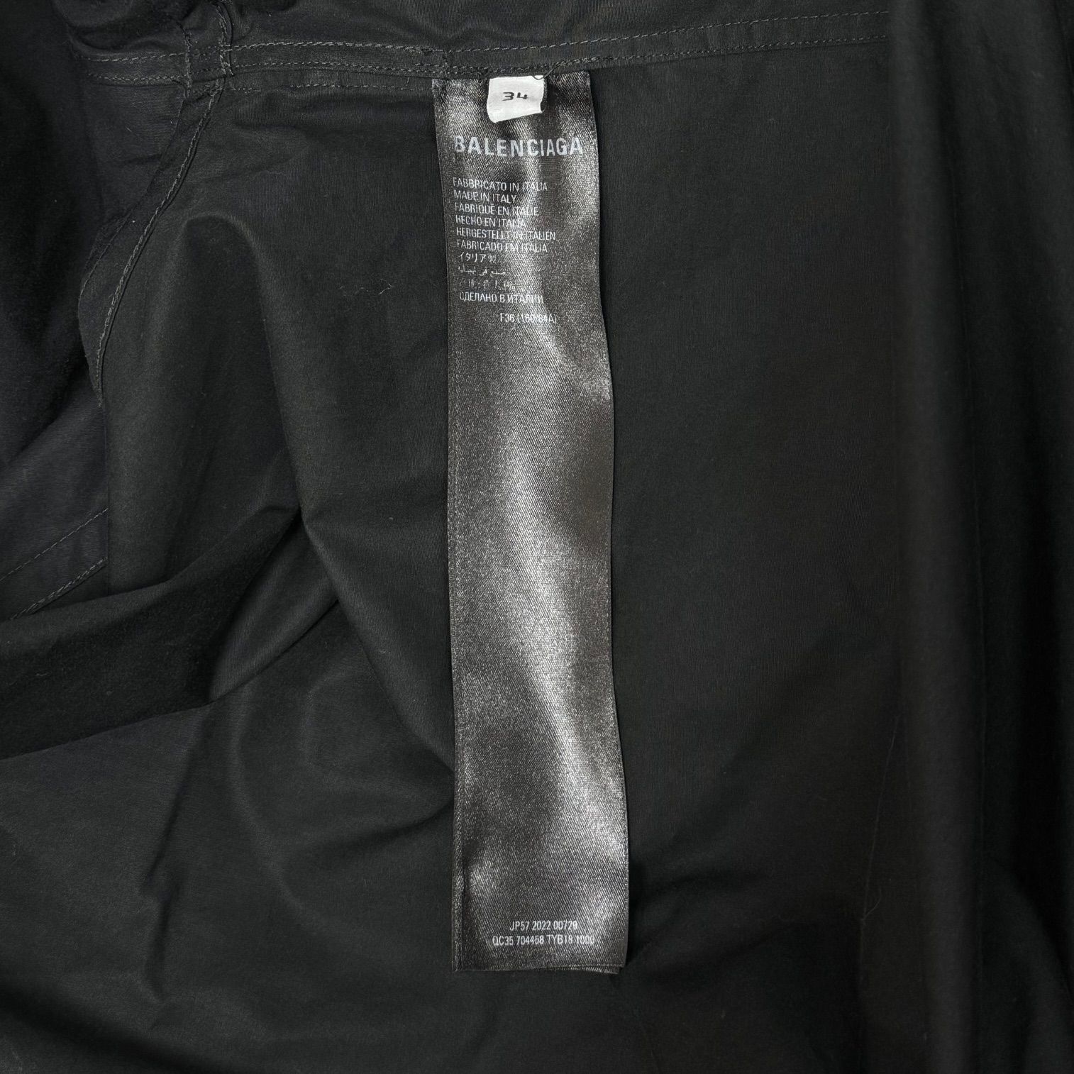 国内正規 定価146700円 BALENCIAGA 22AW Oversized Wrap Shirt