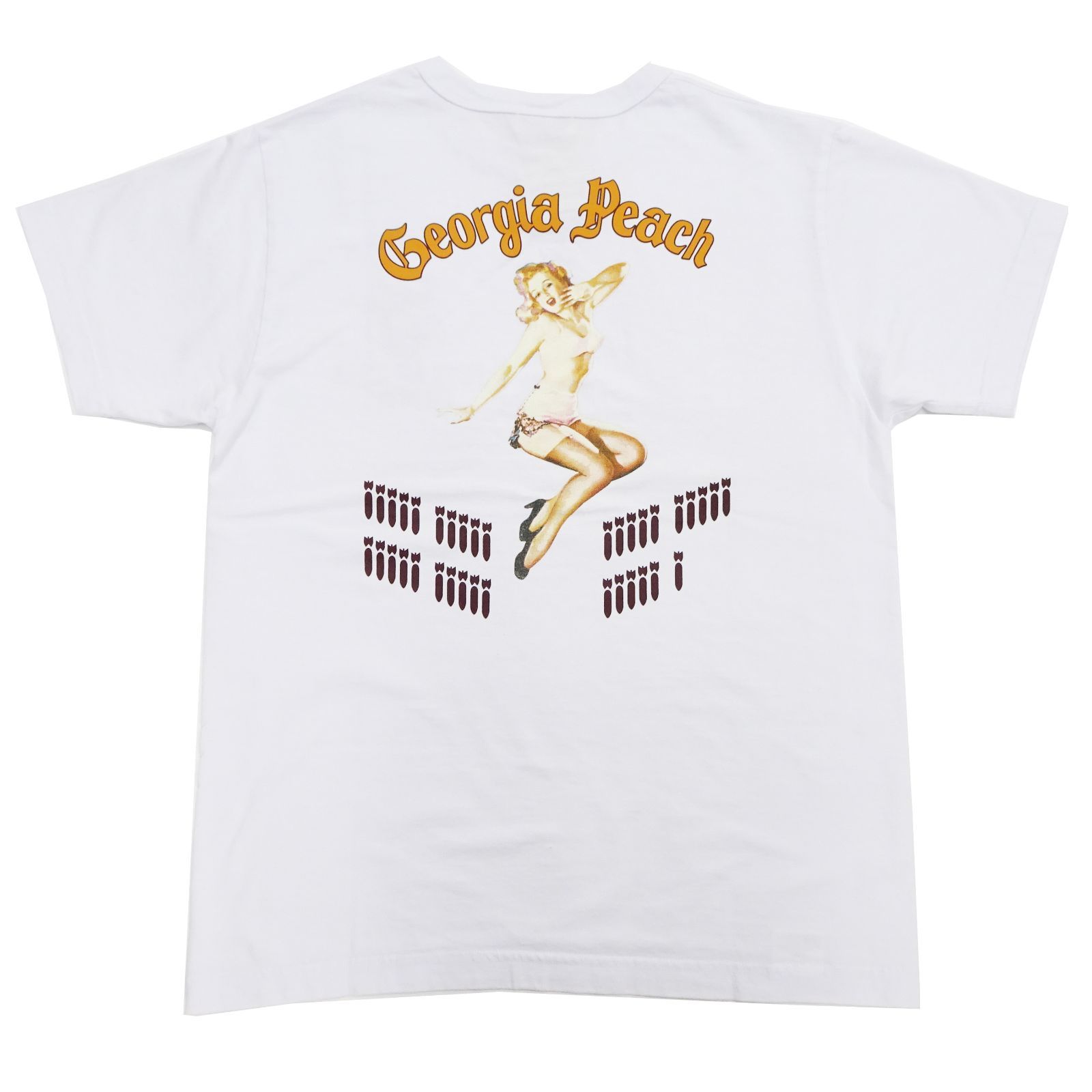 BR79438 バズリクソンズ 半袖Tシャツ BUZZ RICKSON'S ピンナップガール Georgia Peach Tシャツ 白 東洋エンタープライズ 新品 アメカジショップ