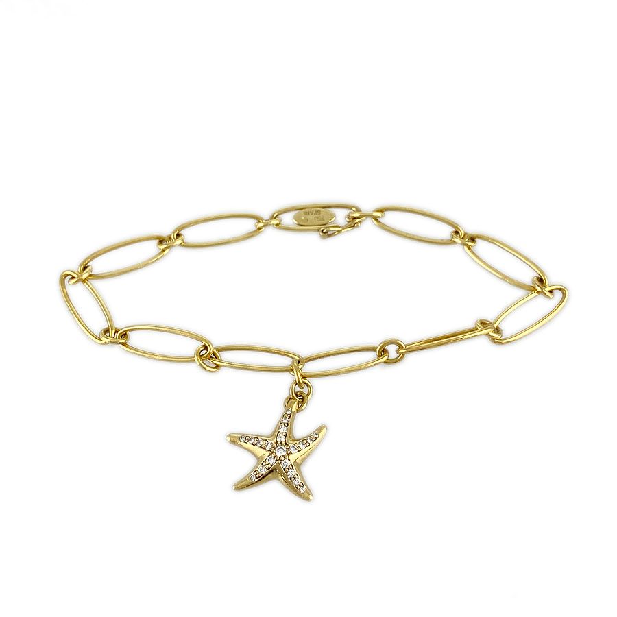 ティファニー TIFFANY&Co. スターフィッシュ ブレスレット K18YG