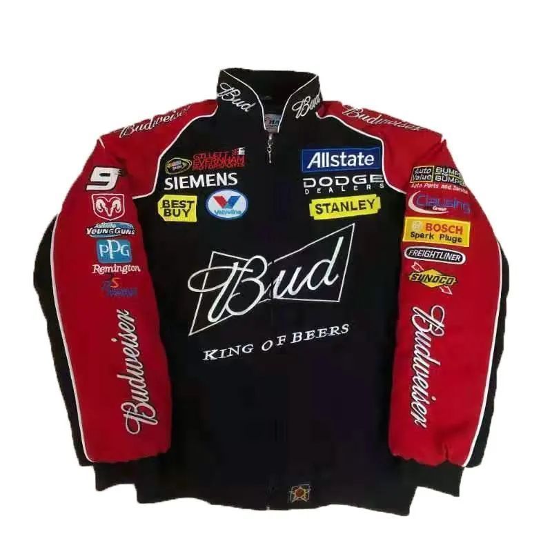 HONDA Budweiser 500K フード ナイロン ジャケット L XL